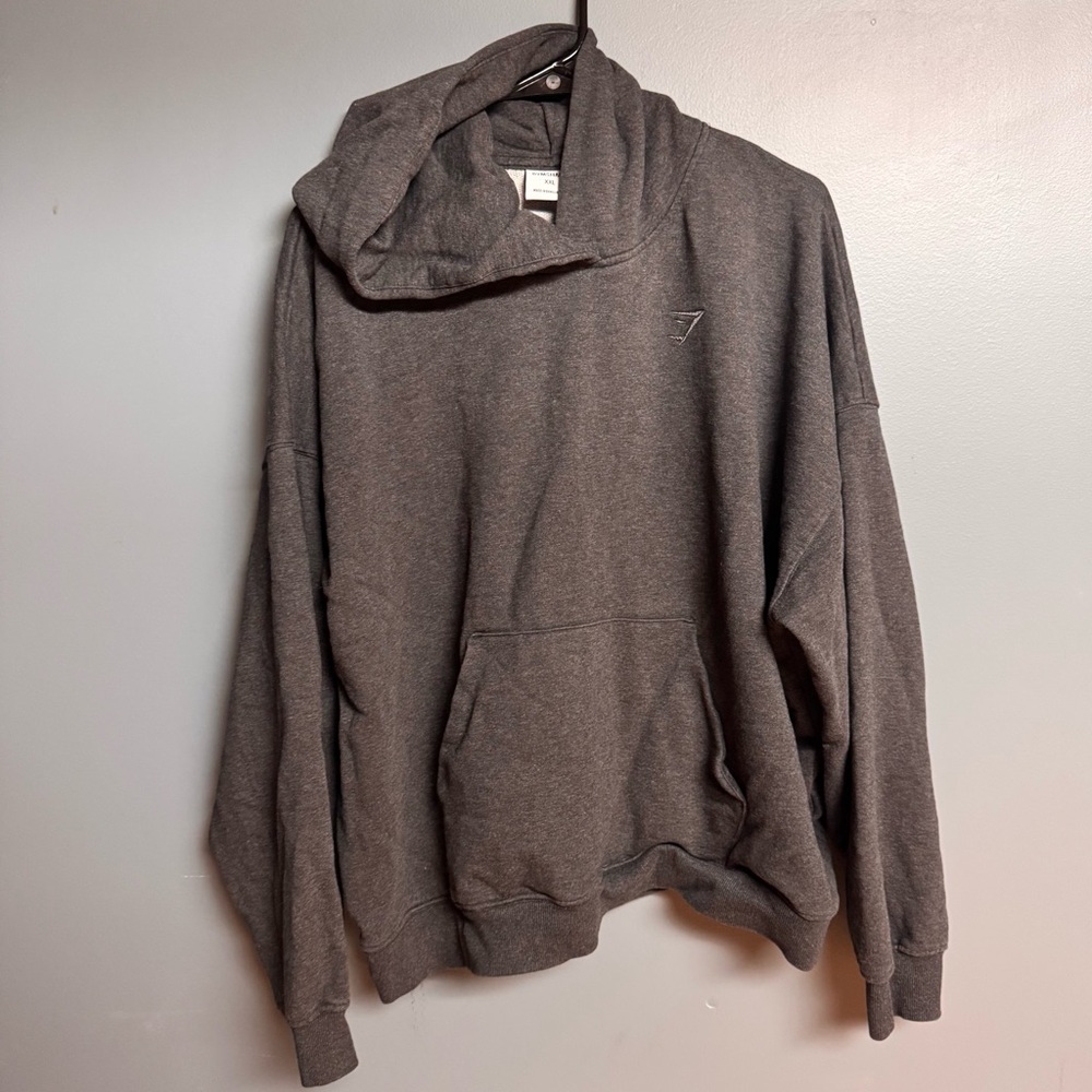 Gymshark Rest Day Sweats Hoodie – Black Marl/Charcoal Gray (XXL)